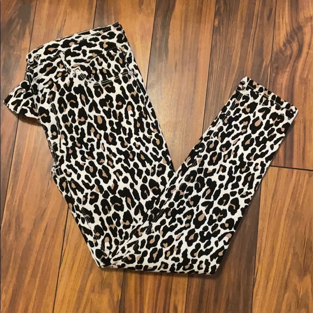 Cache Women’s Leopard Print Jeans